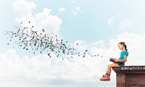 girl-virtual-letters-in-the-sky